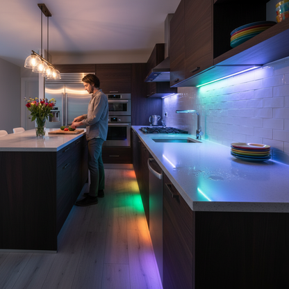 LED Strip 5050 5630 2835 RGB Lights 12V 5M Flexible Home Kitchen Decoration Lamp Waterproof 300 LED Tape Diode Ribbon 60LEDs/M